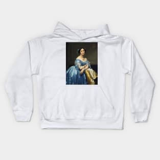 Josephine-Eleonore-Marie-Pauline de Galard de Brassac de Bearn, Princesse de Broglie by Jean Auguste Dominique Ingres Kids Hoodie